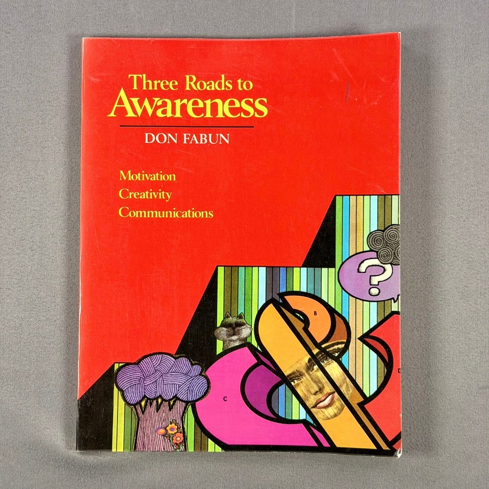 Don Fabun Three Roads to Awareness Paperback 1971 2nd Printing Psychology Good
